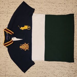 Polo Ralph Lauren 1/4 Button Down County Riders And Jockeys Club Polo Shirt
